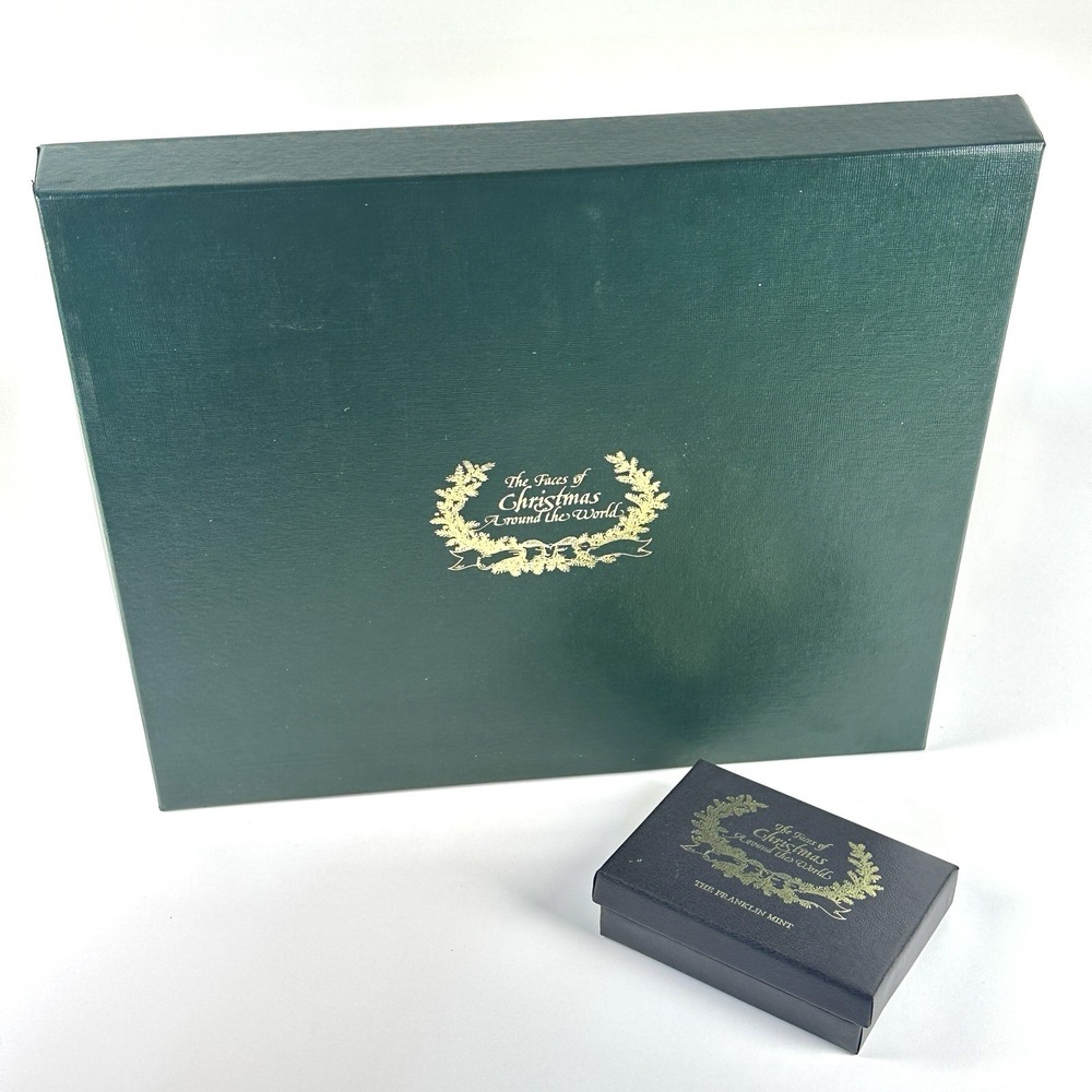 Franklin Mint Ornaments The Faces of Christmas Around the World 12-Pc Set 1988